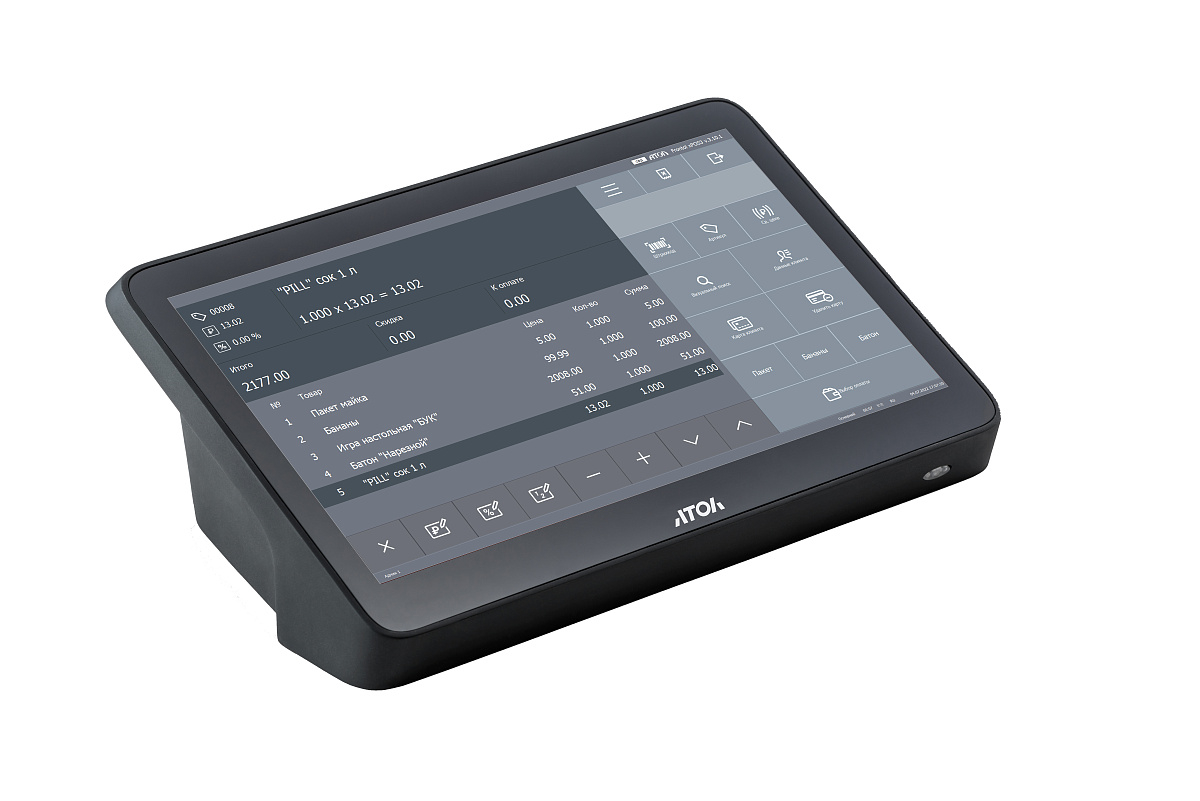 Сенсорный терминал АТОЛ Optima (11.6", J3455, 4 ГБ DDR3L, SSD 128 Гб M.2, без АКБ, с ОС). V7 Lite — изображение 5